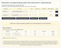Oblicz koszty budowy